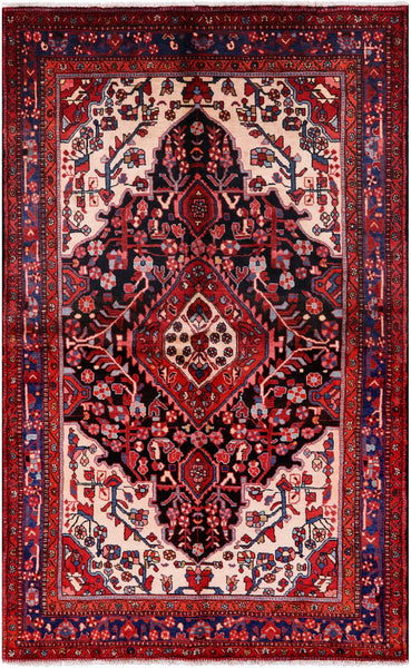 New Authentic Persian Nahavand Handmade Wool Rug - 5' 4" X 8' 11" - Golden Nile