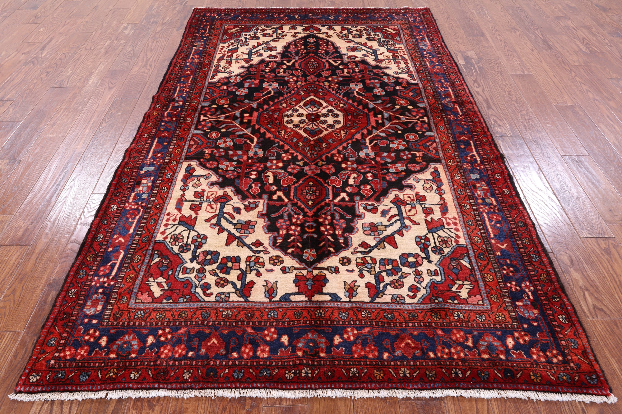 New Authentic Persian Nahavand Handmade Wool Rug - 5' 4" X 8' 11" - Golden Nile