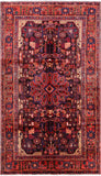 Black New Authentic Persian Nahavand Area Rug - 5' 5" X 9' 3" - Golden Nile