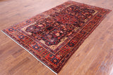 Black New Authentic Persian Nahavand Area Rug - 5' 5" X 9' 3" - Golden Nile