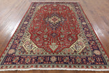 New Wool Authentic Persian Tabriz Area Rug 6' 8" X 9' 9" - Golden Nile