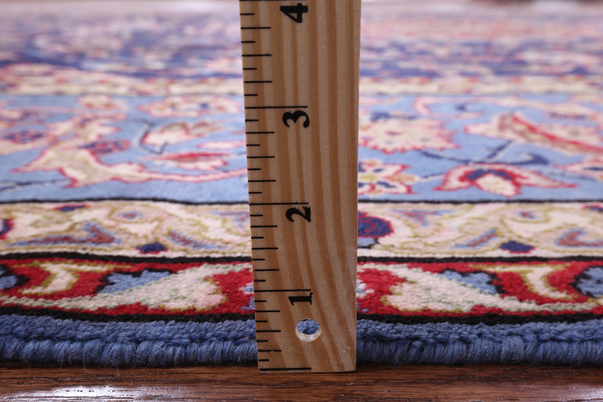 Blue New Authentic Persian Isfahan Hand Knotted Wool Rug - 10' 0" X 13' 11" - Golden Nile