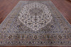 New Hand Knotted Authentic Persian Kashan Wool Rug - 9' 8" X 13' 2" - Golden Nile