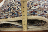 New Authentic Persian Nain Wool & Silk Rug - 6' 7" X 10' 2" - Golden Nile