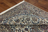 New Authentic Persian Nain Wool & Silk Rug - 6' 7" X 10' 2" - Golden Nile