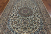 New Authentic Persian Nain Wool & Silk Rug - 6' 7" X 10' 2" - Golden Nile