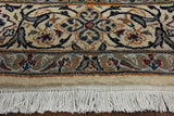 New Authentic Persian Nain Wool & Silk Rug - 6' 7" X 10' 2" - Golden Nile