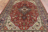 New 6' 8" X 9' 8" Authentic Persian Tabriz Hand Knotted Rug - Golden Nile