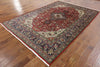 New 6' 8" X 9' 8" Authentic Persian Tabriz Hand Knotted Rug - Golden Nile