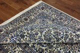 New Hand Knotted Authentic Nain Wool & Silk Persian Rug 6' 7" X 9' 10" - Golden Nile