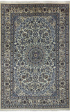 New Hand Knotted Authentic Nain Wool & Silk Persian Rug 6' 7" X 9' 10" - Golden Nile