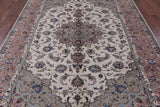 New Authentic Persian Kashan Wool Rug - 6' 7" X 9' 6" - Golden Nile