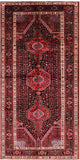 Black New Authentic Persian Hamadan Hand Knotted Rug - 5' 3" X 10' 9" - Golden Nile