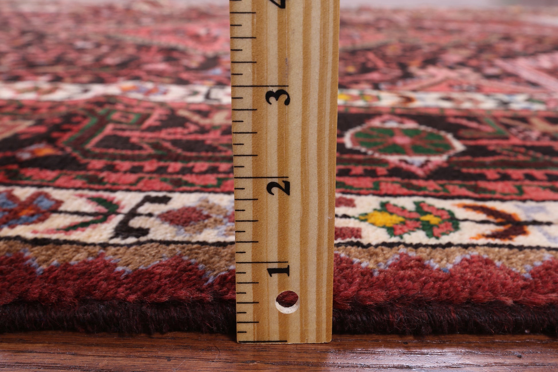 Black New Authentic Persian Hamadan Hand Knotted Rug - 5' 3" X 10' 9" - Golden Nile