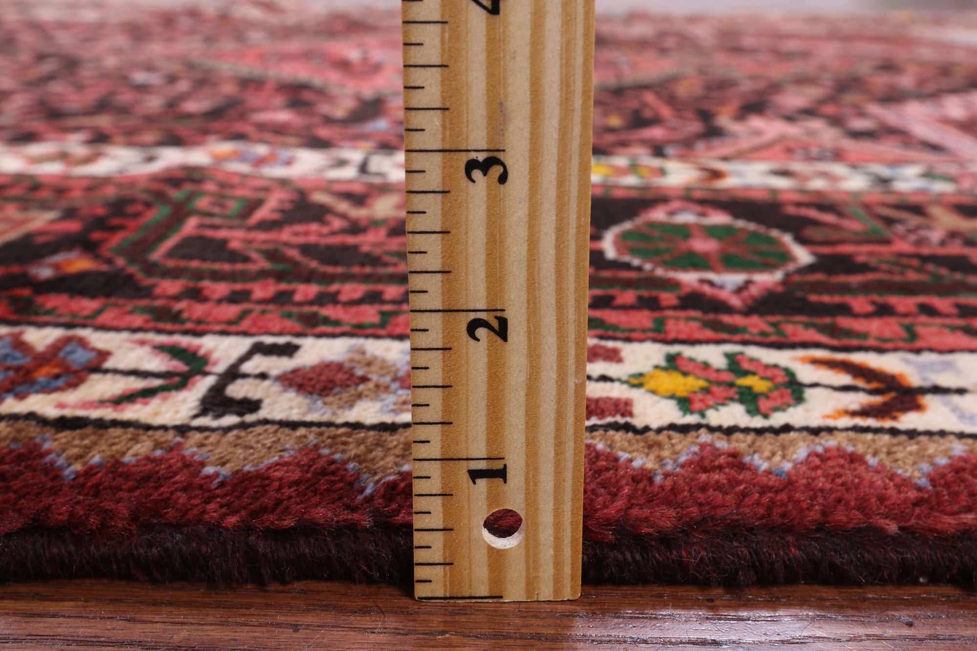 Black New Authentic Persian Hamadan Hand Knotted Rug - 5' 3" X 10' 9" - Golden Nile