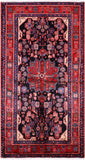 Black New Authentic Persian Nahavand Rug - 4' 11" X 9' 2" - Golden Nile