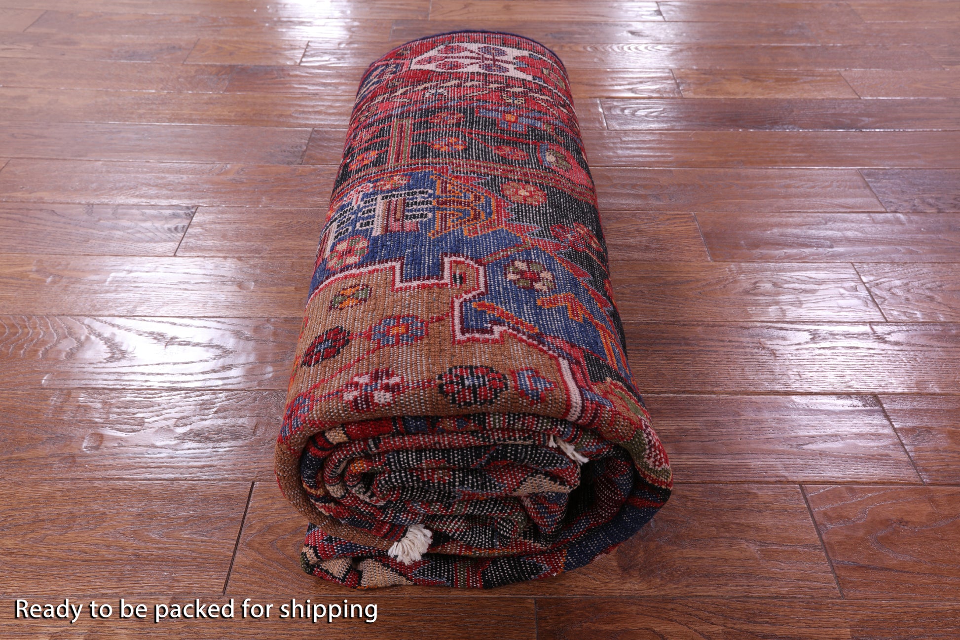 New Persian Nahavand Hand Knotted Rug - 4' 8" X 10' 1" - Golden Nile