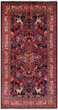 Black New Authentic Persian Nahavand Area Rug - 5' 6" X 10' 4" - Golden Nile