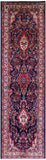 New Authentic Persian Hamadan Wool Runner Rug - 3' 7" X 12' 9" - Golden Nile