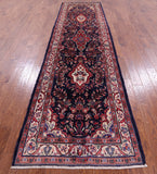 New Authentic Persian Hamadan Wool Runner Rug - 3' 7" X 12' 9" - Golden Nile