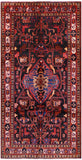 Black New Authentic Persian Nahavand Wool Rug - 5' 3" X 10' 4" - Golden Nile