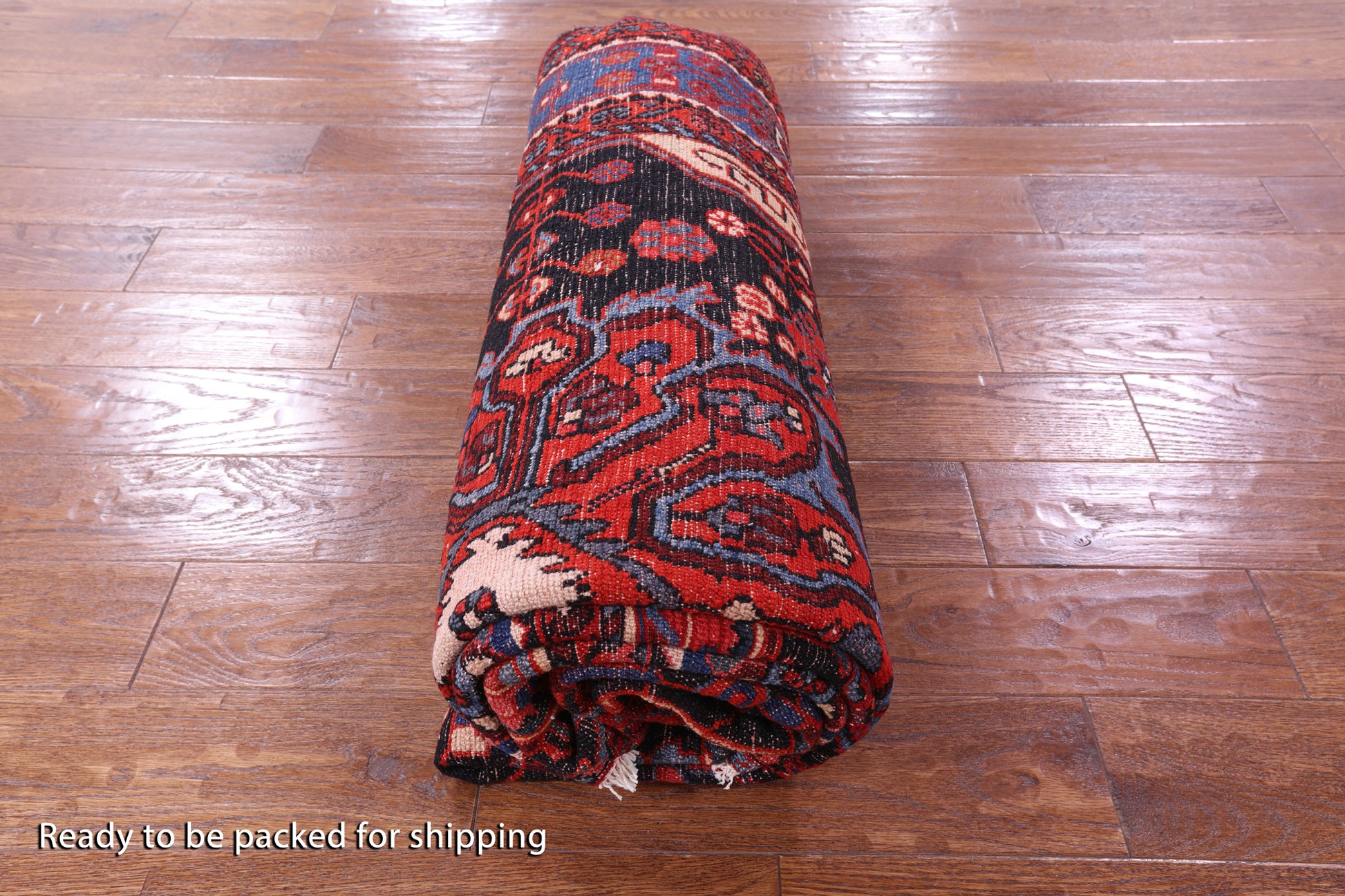 Black New Authentic Persian Nahavand Wool Rug - 5' 1" X 9' 11" - Golden Nile