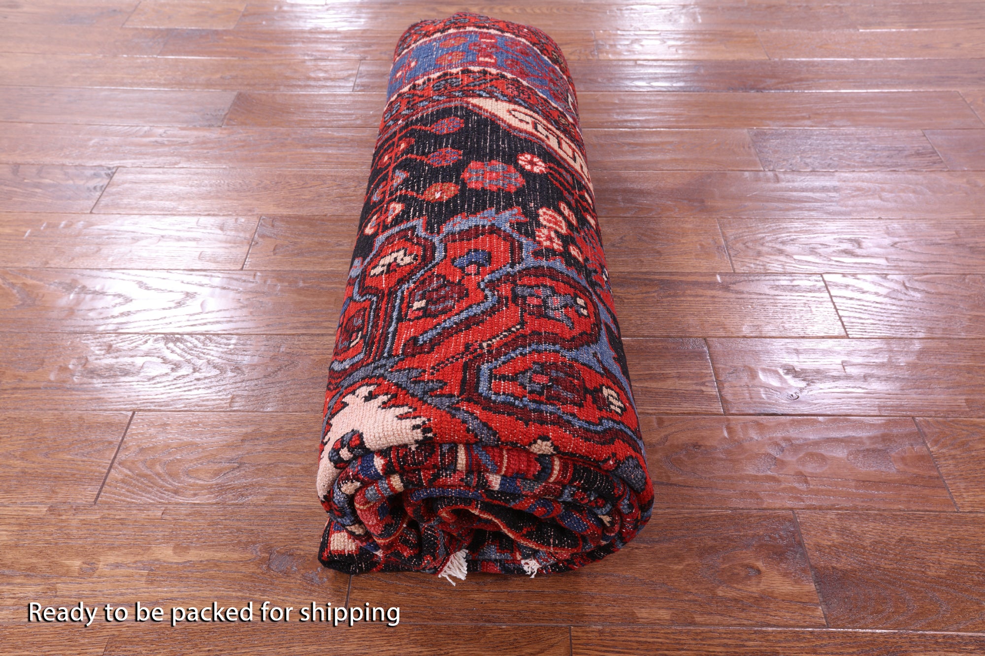 Black New Authentic Persian Nahavand Wool Rug - 5' 1" X 9' 11" - Golden Nile