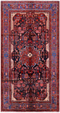 Black New Authentic Persian Nahavand Wool Rug - 5' 1" X 9' 11" - Golden Nile