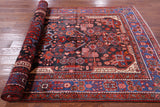 Black New Authentic Persian Nahavand Wool Rug - 5' 1" X 9' 11" - Golden Nile