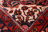 Black New Persian Hamadan Full Pile Wool Rug - 5' 1" X 10' 5" - Golden Nile