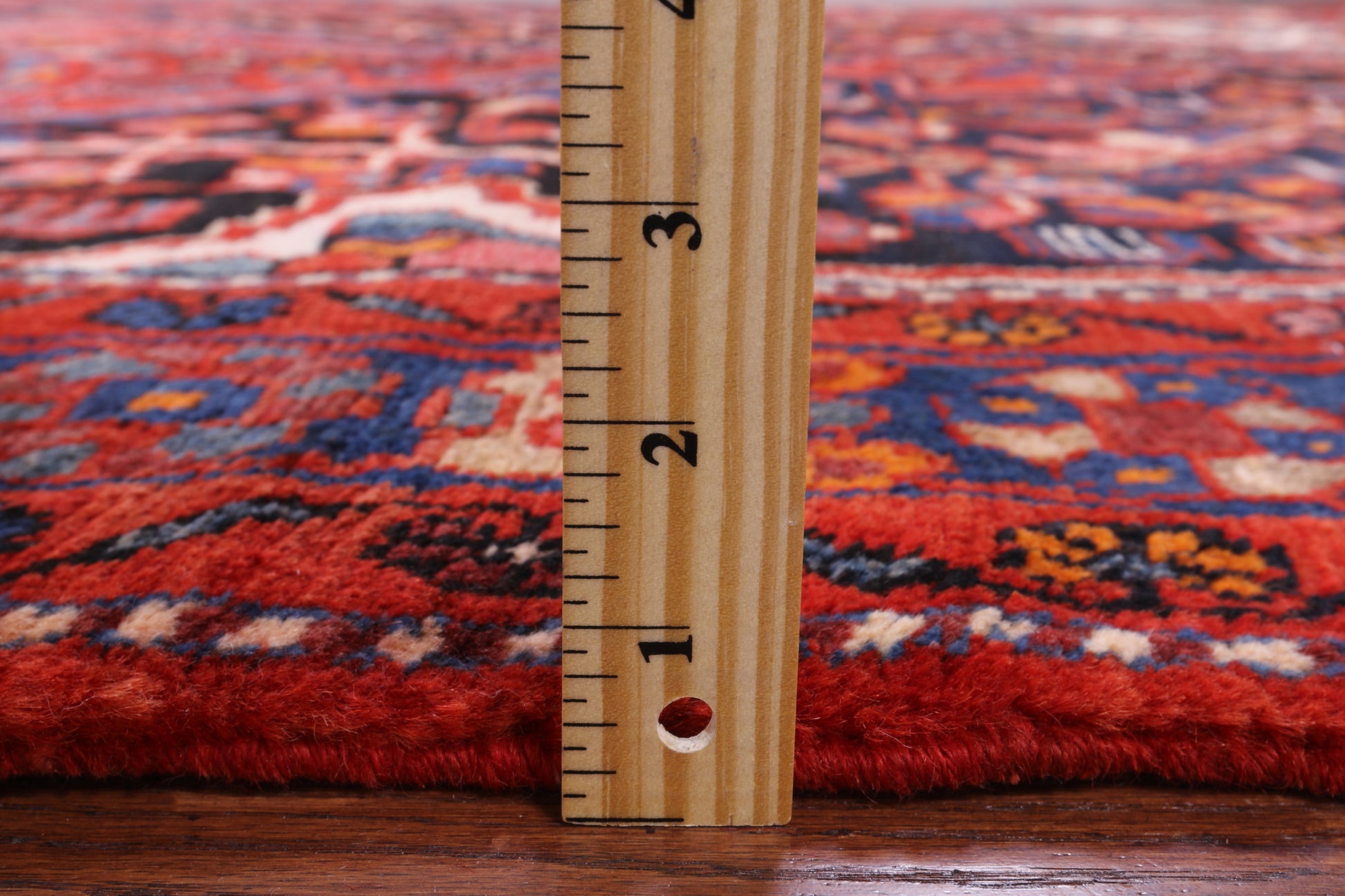 Black New Persian Hamadan Full Pile Wool Rug - 5' 1" X 10' 5" - Golden Nile