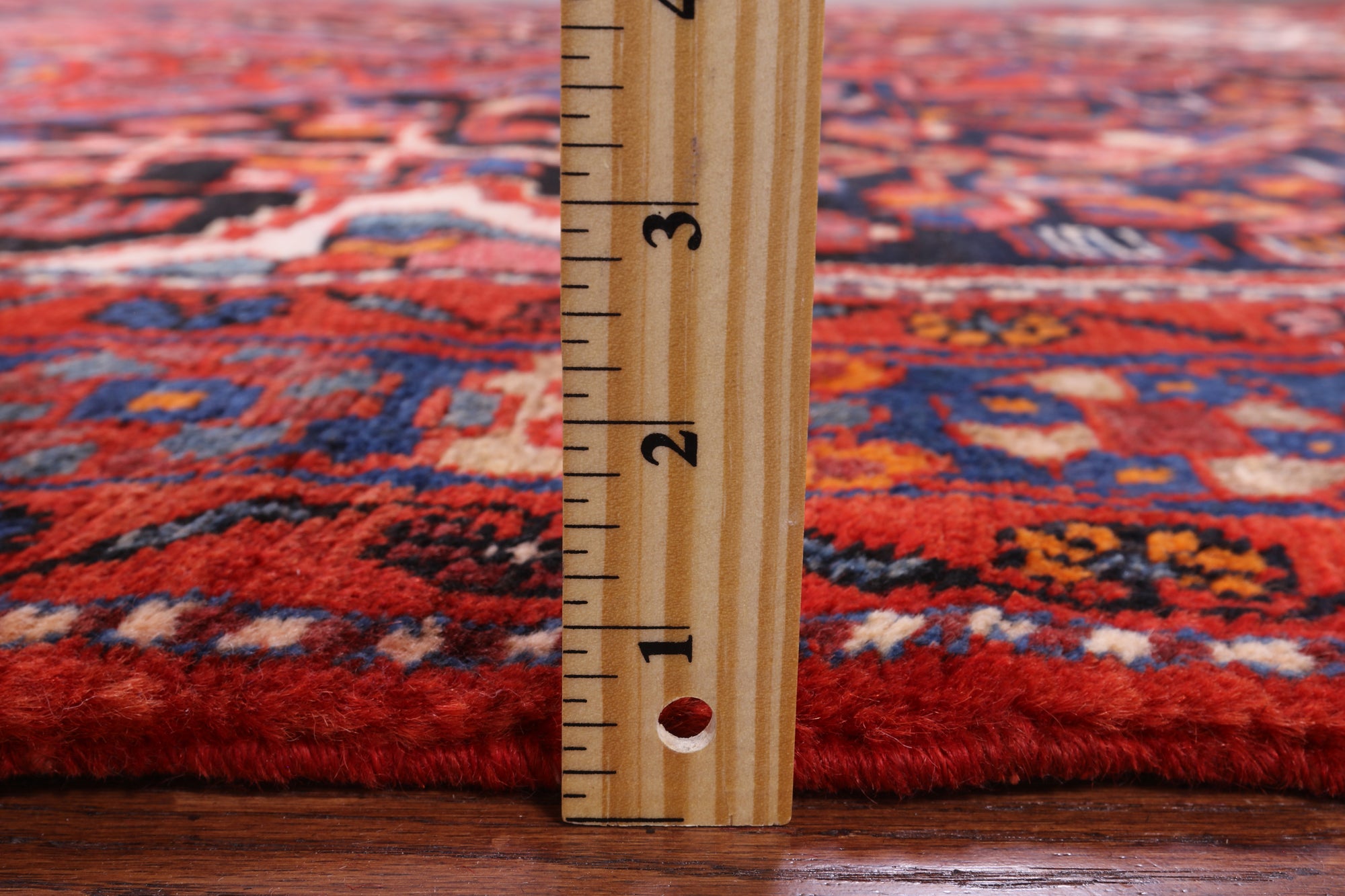 Black New Persian Hamadan Full Pile Wool Rug - 5' 1" X 10' 5" - Golden Nile
