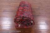 Black New Persian Hamadan Full Pile Wool Rug - 5' 1" X 10' 5" - Golden Nile