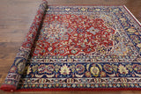 New Authentic Wool Persian Isfahan 7' 10" X 12' Rug - Golden Nile