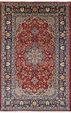 New Authentic Wool Persian Isfahan 7' 10" X 12' Rug - Golden Nile