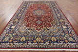 New Authentic Wool Persian Isfahan 7' 10" X 12' Rug - Golden Nile