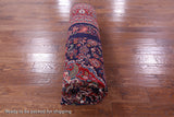 Blue New Authentic Persian Hamadan Hand Knotted Rug - 6' 11" X 10' 10" - Golden Nile