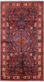 Black New Authentic Hand Knotted Persian Nahavand Rug - 5' 3" X 9' 7" - Golden Nile