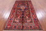 New Authentic Persian Nahavand Hand Knotted Rug - 5' 0" X 10' 1" - Golden Nile