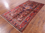 New Authentic Persian Nahavand Hand Knotted Rug - 5' 0" X 10' 1" - Golden Nile