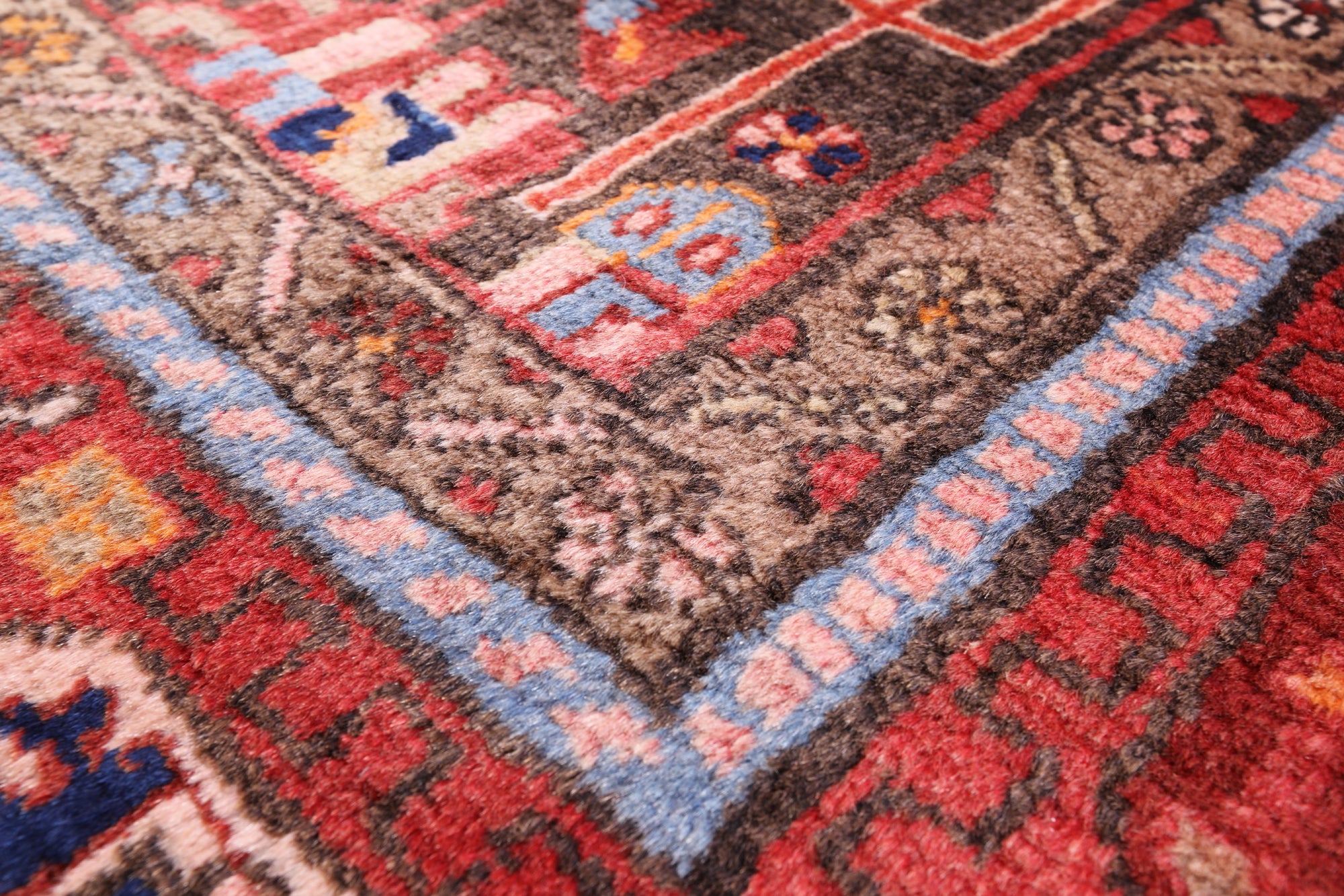 New Authentic Persian Nahavand Hand Knotted Rug - 5' 0" X 10' 1" - Golden Nile