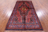 Black New Authentic Persian Nahavand Handmade Wool Rug - 5' 0" X 9' 5" - Golden Nile