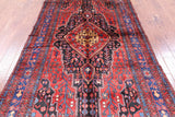 Black New Authentic Persian Nahavand Handmade Wool Rug - 5' 0" X 9' 5" - Golden Nile