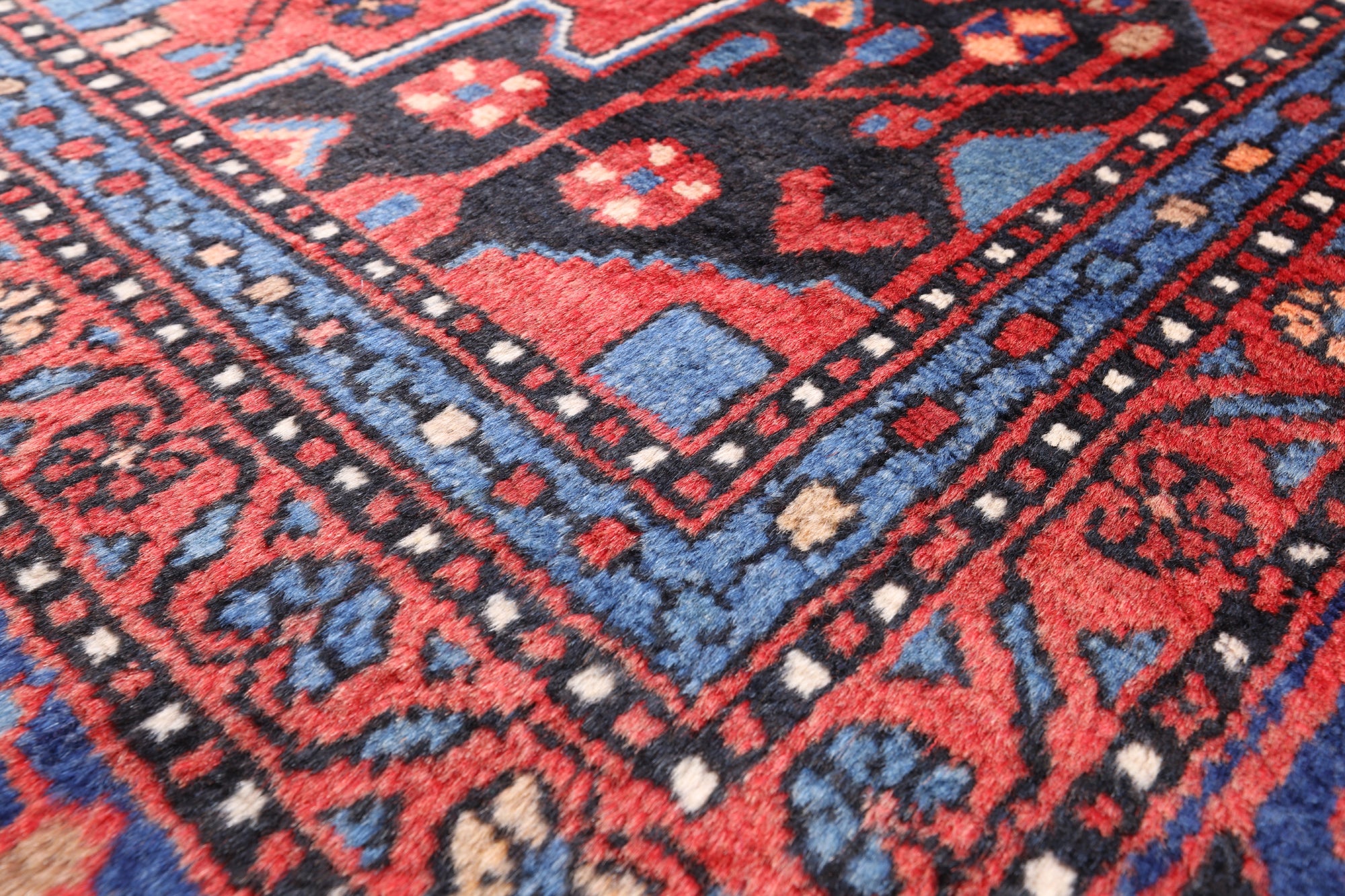 Black New Authentic Persian Nahavand Handmade Wool Rug - 5' 0" X 9' 5" - Golden Nile