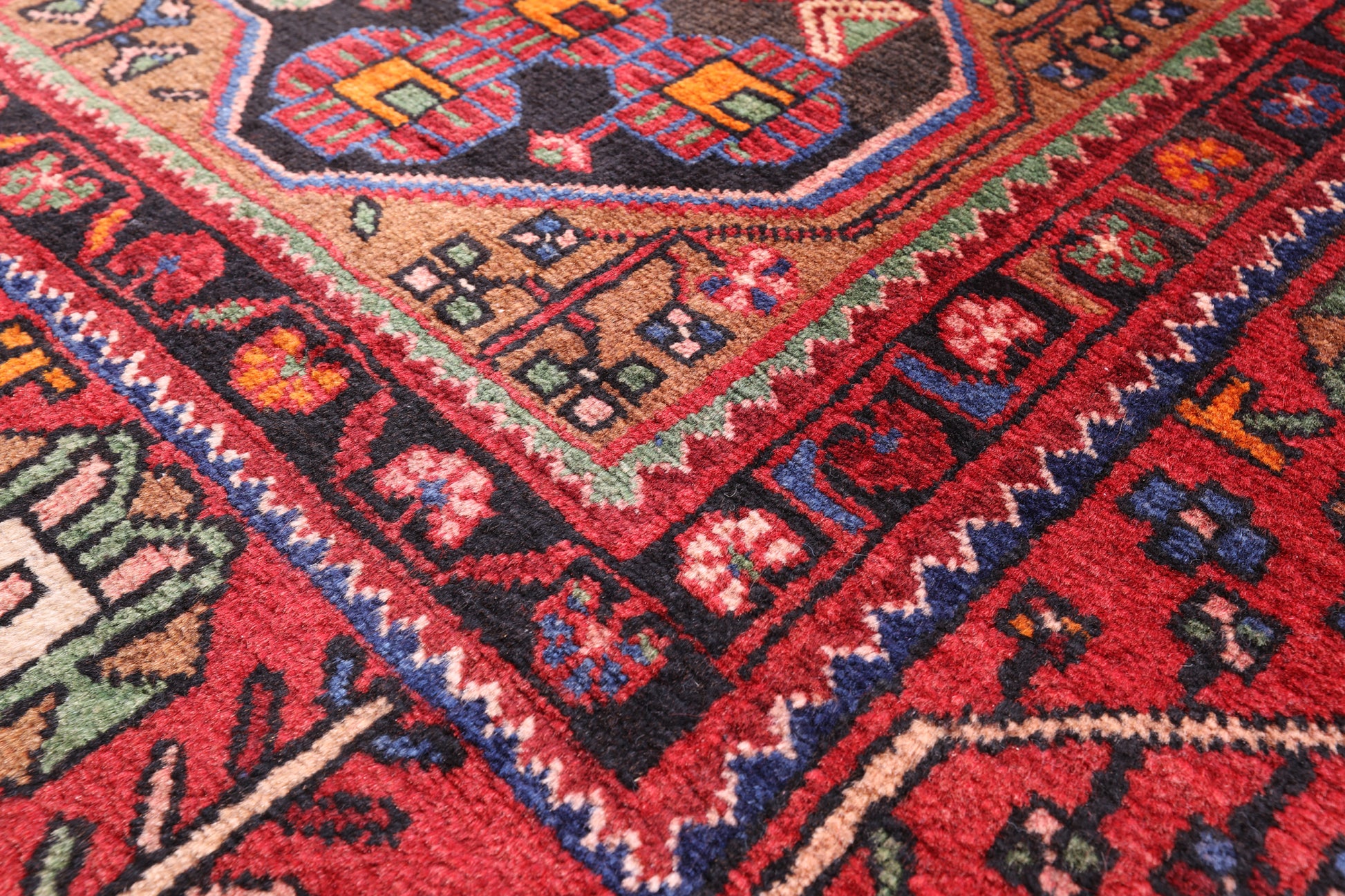 Black New Persian Nahavand Wool Rug - 5' 4" X 10' 0" - Golden Nile