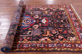 Black New Authentic Persian Nahavand Rug - 5' 2" X 9 11" - Golden Nile