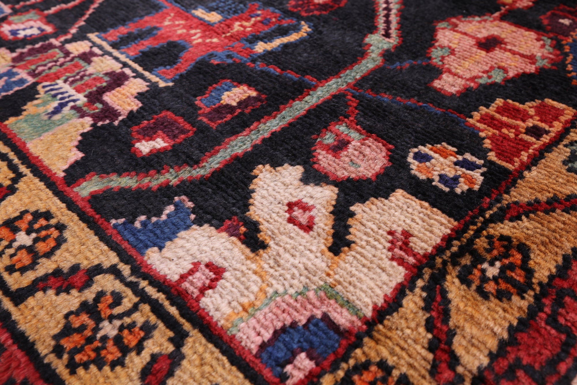 Black New Authentic Persian Nahavand Rug - 5' 2" X 9 11" - Golden Nile