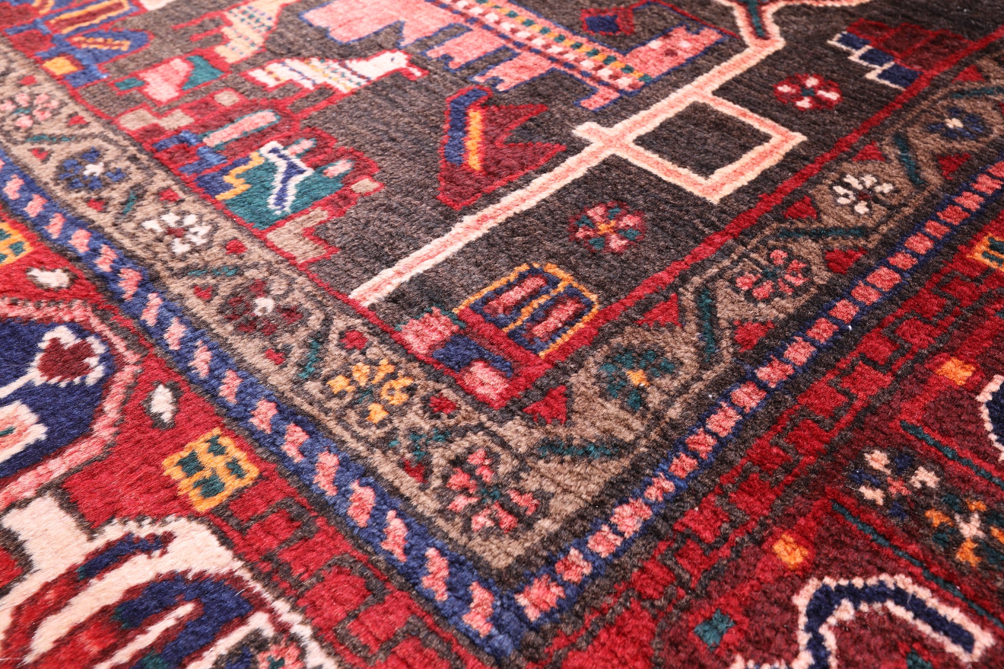 Black New Persian Nahavand Rug - 5' 2" X 10' 6" - Golden Nile