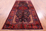 Black New Handmade Authentic Persian Nahavand Wool Rug - 5' 6" X 10' 5" - Golden Nile