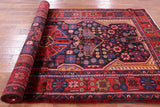 Black New Handmade Authentic Persian Nahavand Wool Rug - 5' 6" X 10' 5" - Golden Nile